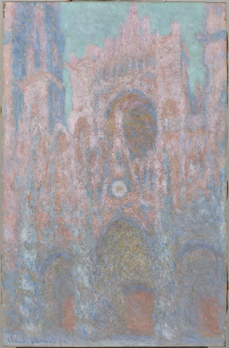 The Rouen Cathedral, Symphony in Grey and Pink - Claude Monet