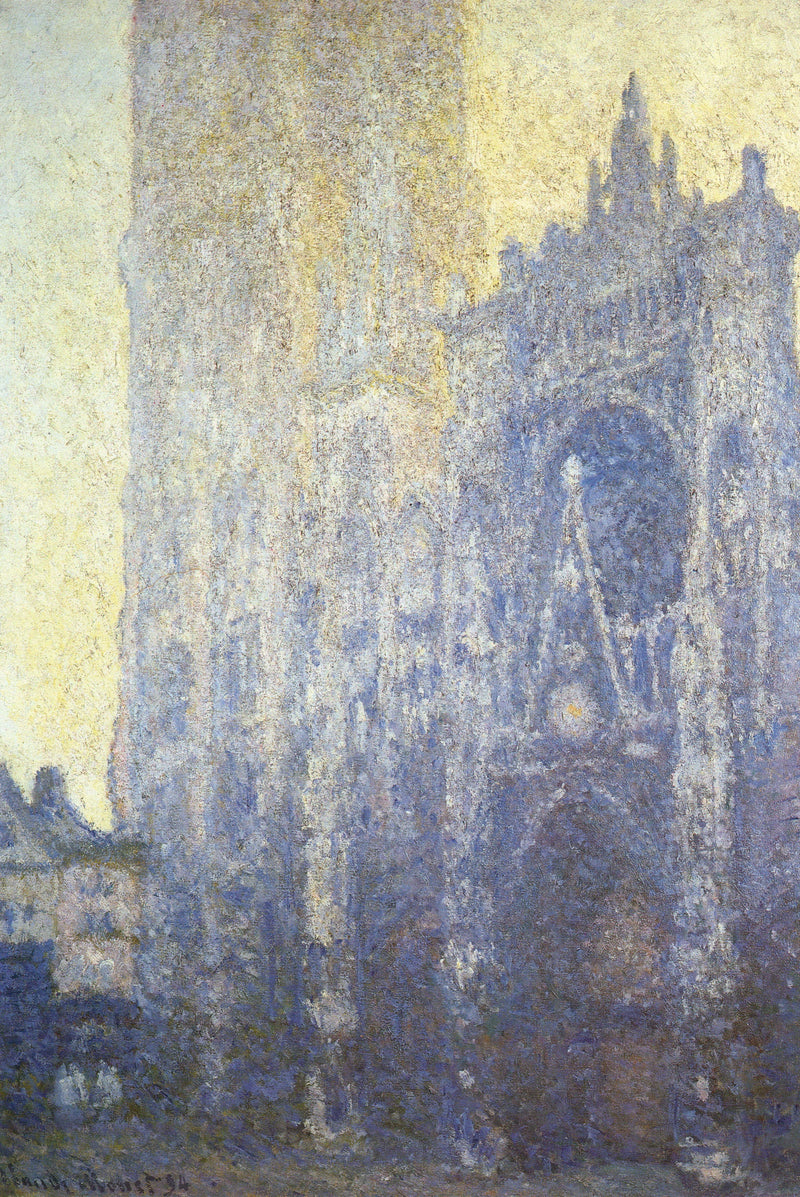 Rouen Cathedral, morning effect W1347 - Claude Monet