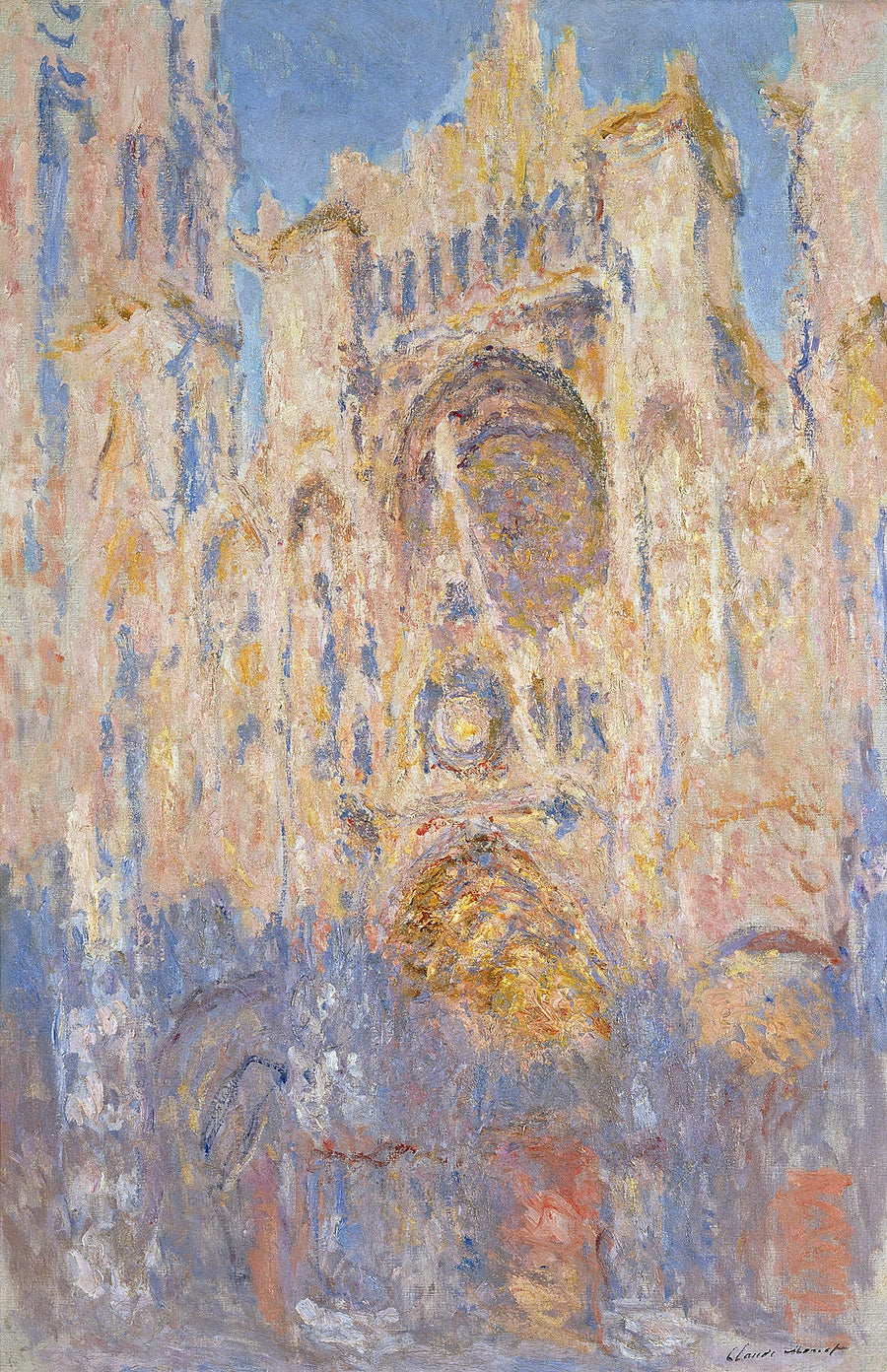 The Rouen Cathedral, End of the Day - Claude Monet