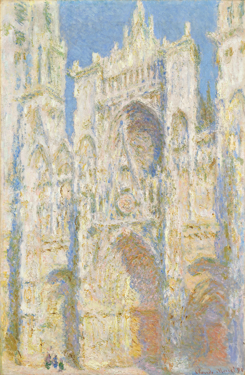The Rouen Cathedral, the Portal, Sun - Claude Monet