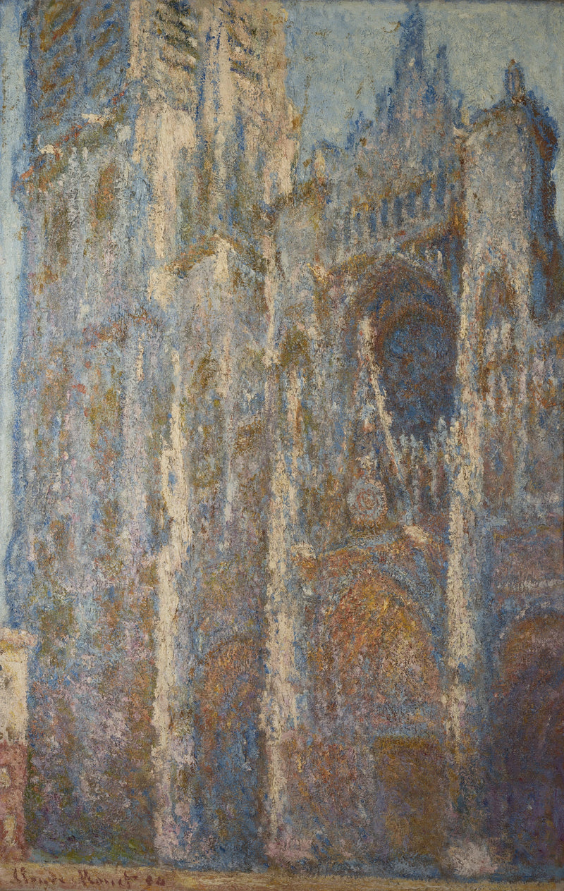 The Rouen Cathedral, the Portal and the Tour d'Albane, Noon - Claude Monet