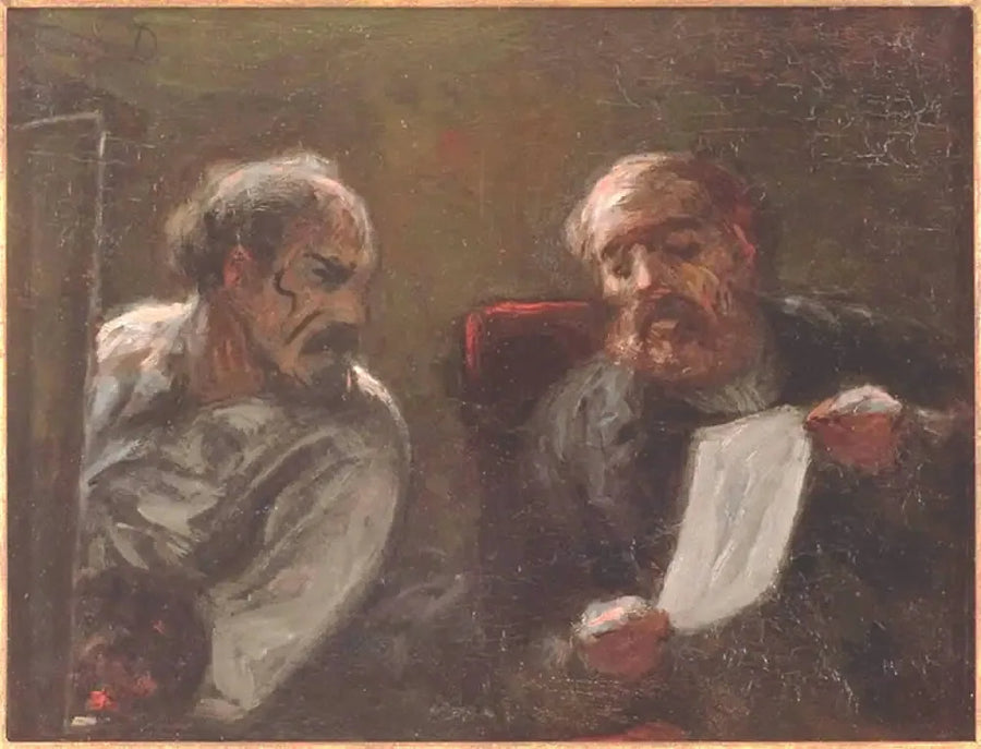 Chat in the Workshop - Honoré Daumier
