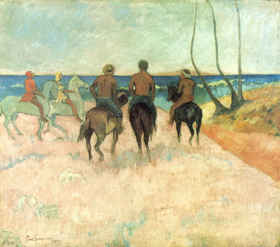Riders on the Beach (I) - Paul Gauguin