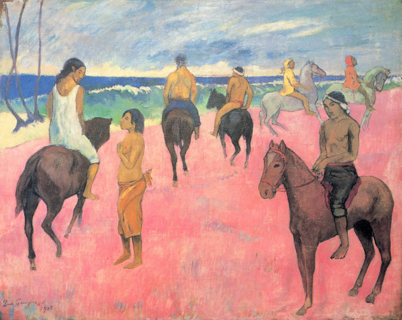 Riders on the Beach (II) - Paul Gauguin