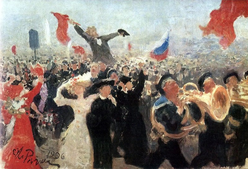 Celebration of the Manifest of October 17, 1905 - Ilya Repin