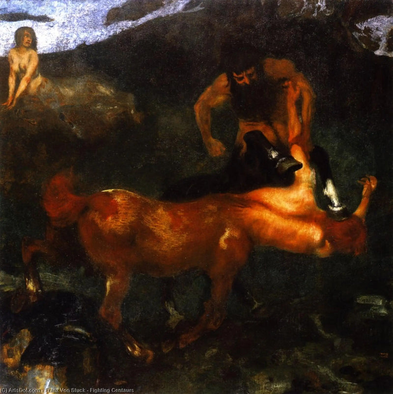 Centaur in Combat - Franz Von Stuck