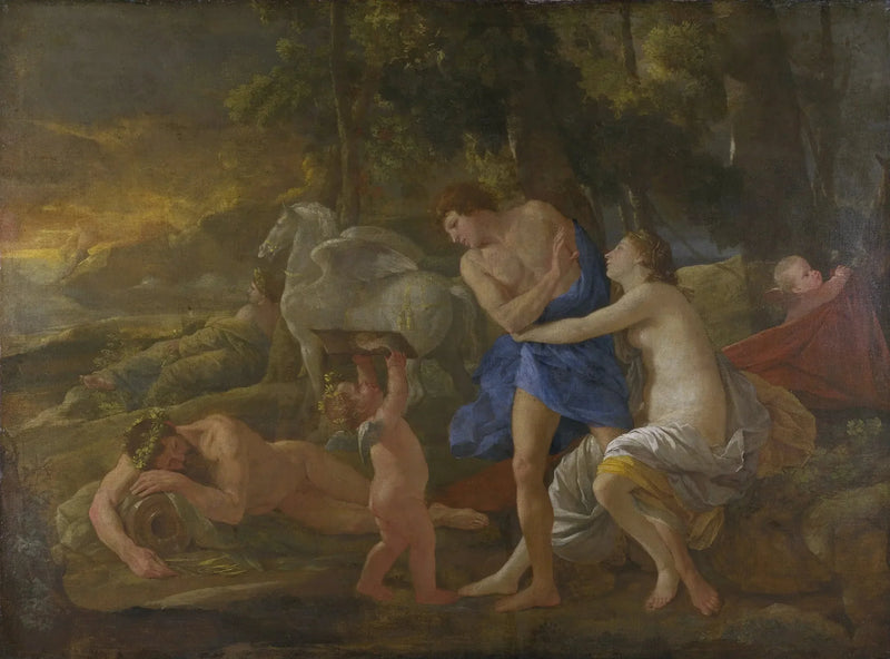 Head of Cephalus and Aurora - Nicolas Poussin
