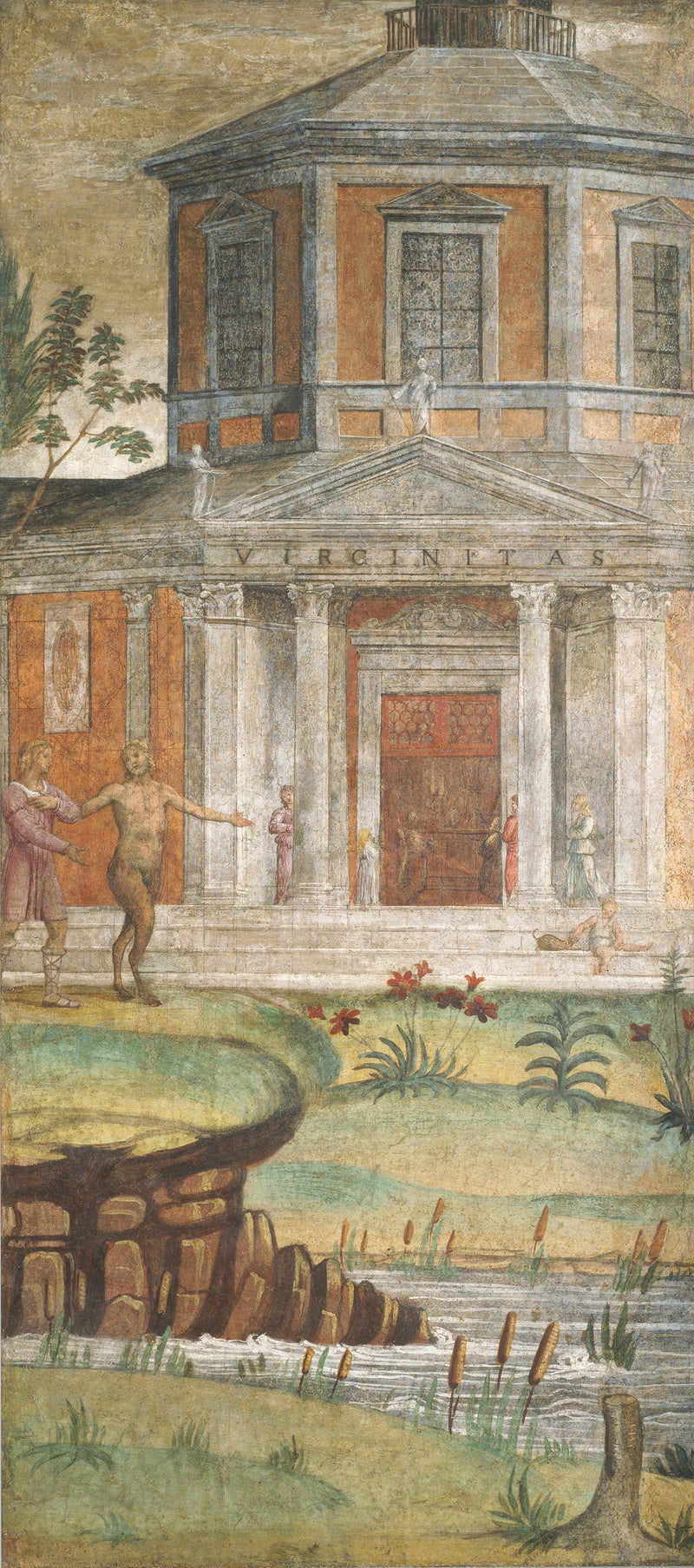 Head of Cerebrus and Pan at the Temple of Diana - Bernardino Luini