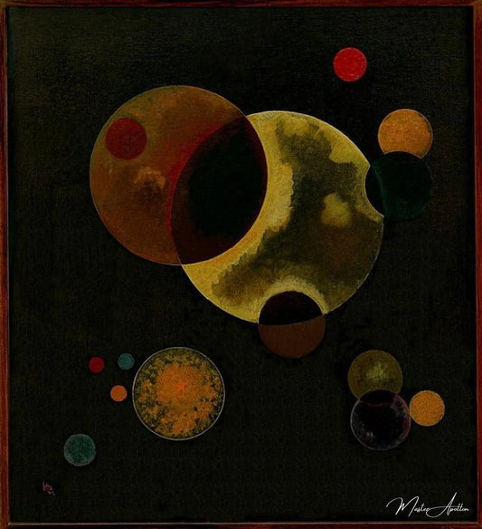 Cercles lourds - Vassily Kandinsky - Reproductions de tableaux et peintures haut de gamme