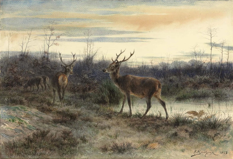 Deer in the Fontainebleau Forest - Rosa Bonheur