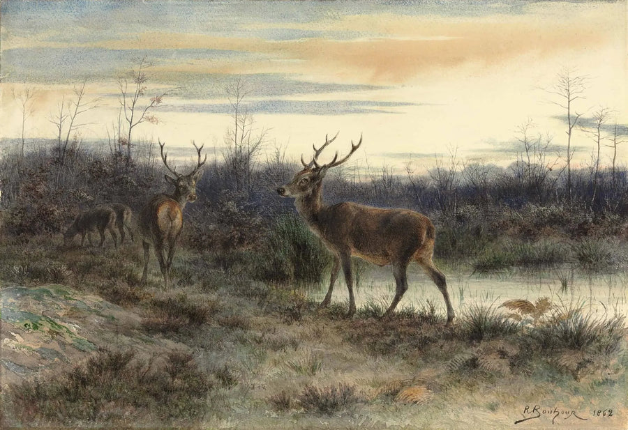 Deer in the Fontainebleau Forest - Rosa Bonheur