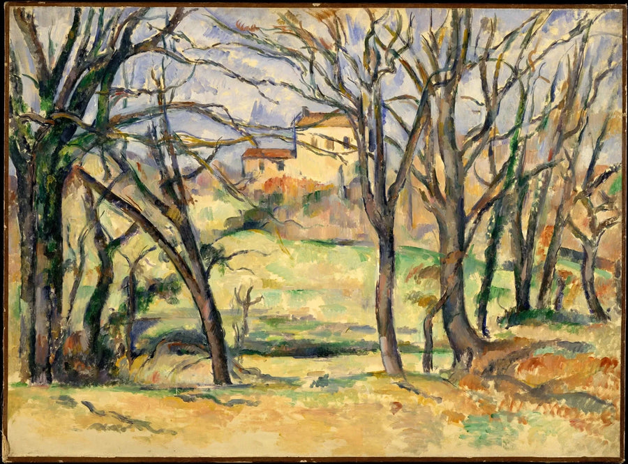 Trees and houses at the place called "La Durane" - Paul Cézanne
