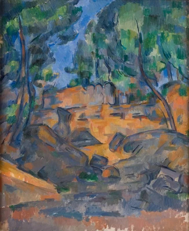 Trees and Rocks - Paul Cézanne