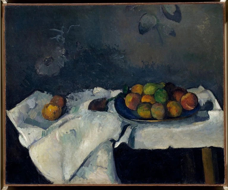 Plate of Peaches - Paul Cézanne