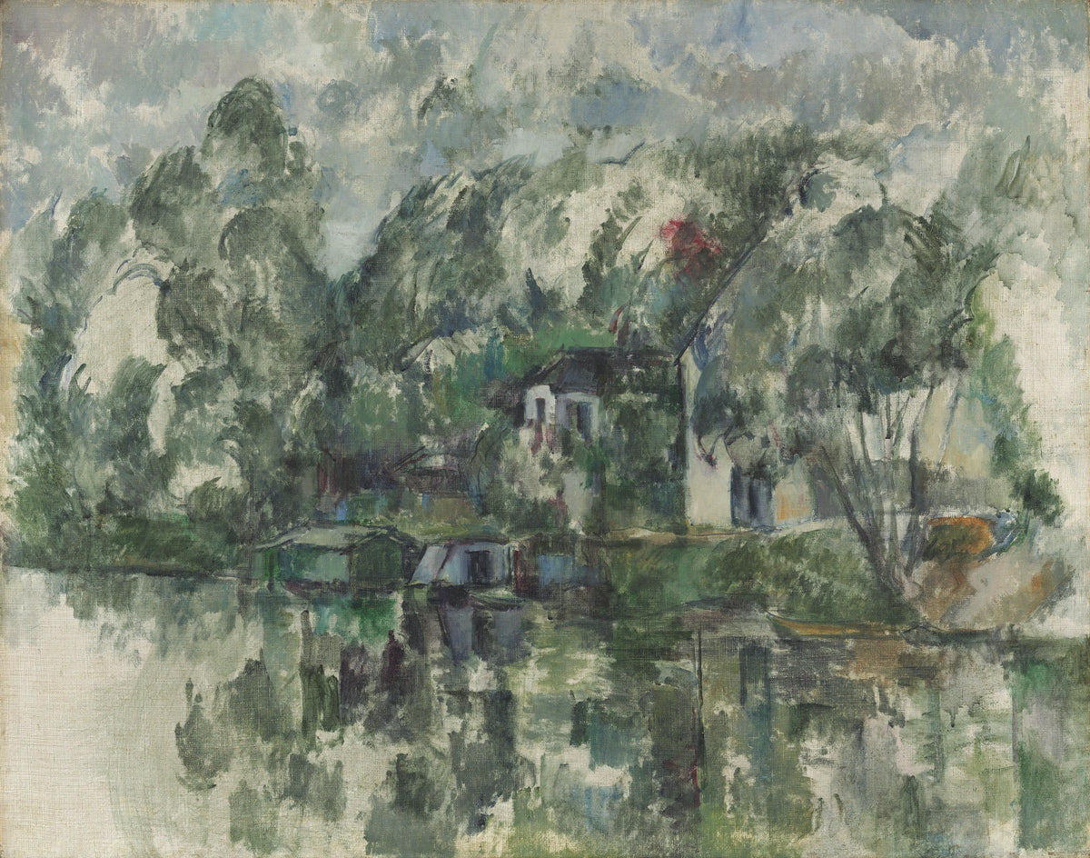 At the water's edge, circa 1890 -1894 - Paul Cézanne