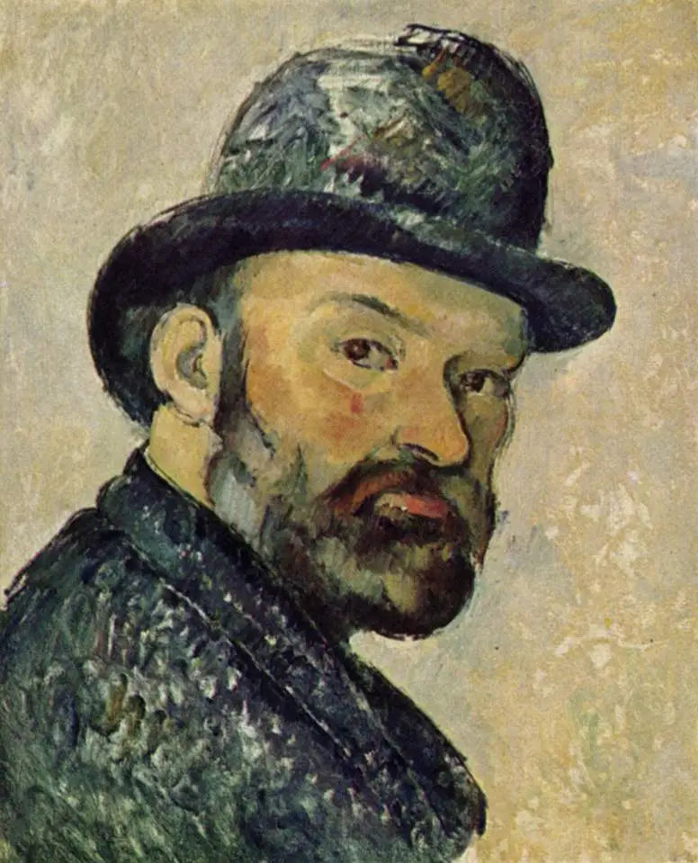 Cézanne with a bowler hat, sketch - Paul Cézanne