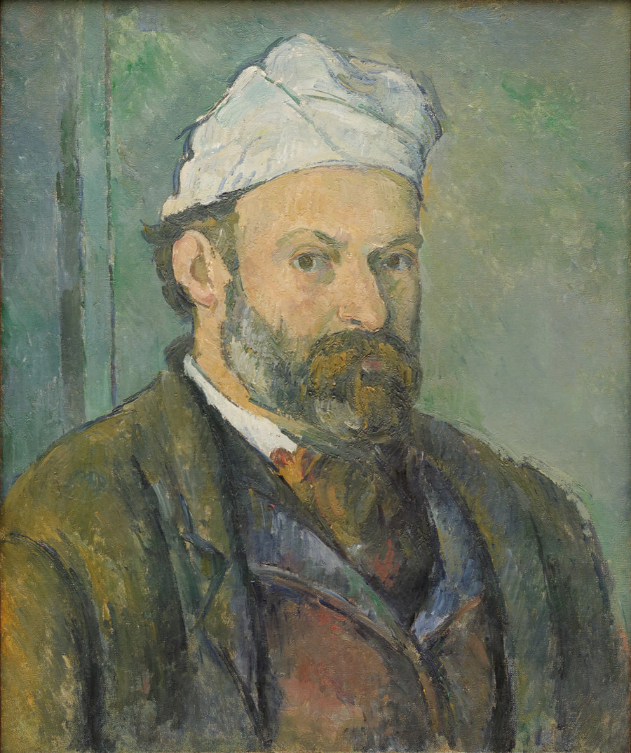Portrait of the Artist in a White Cap - Paul Cézanne