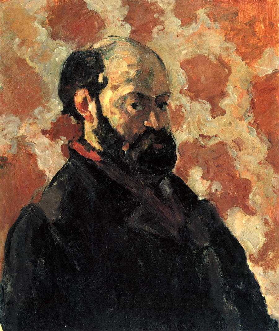 Portrait of the Artist with a Pink Background - Paul Cézanne
