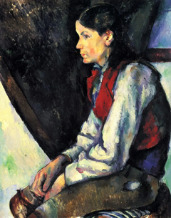 The Boy in the Red Vest, 1888 -1890 - Paul Cézanne
