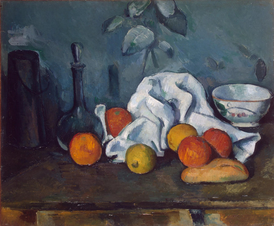 Milk box, carafe, and bowl - Paul Cézanne