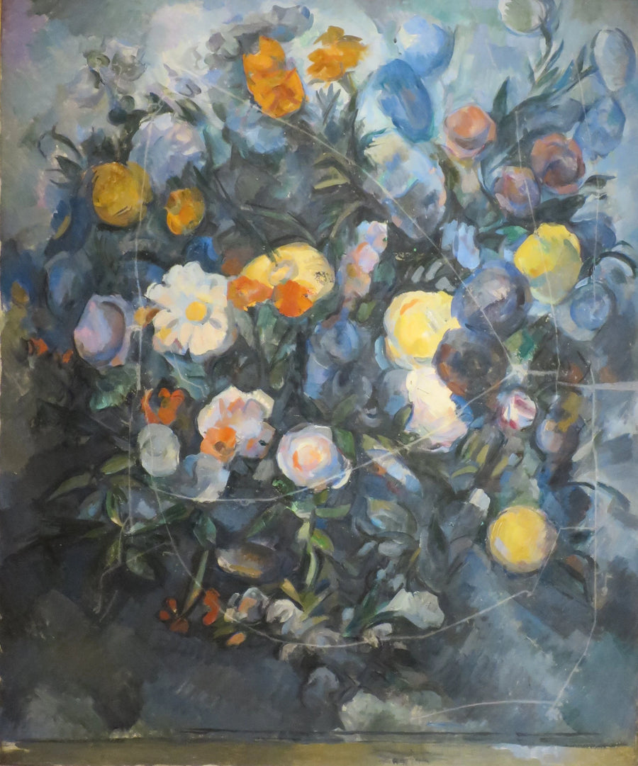 Bouquet of flowers, after Delacroix - Paul Cézanne