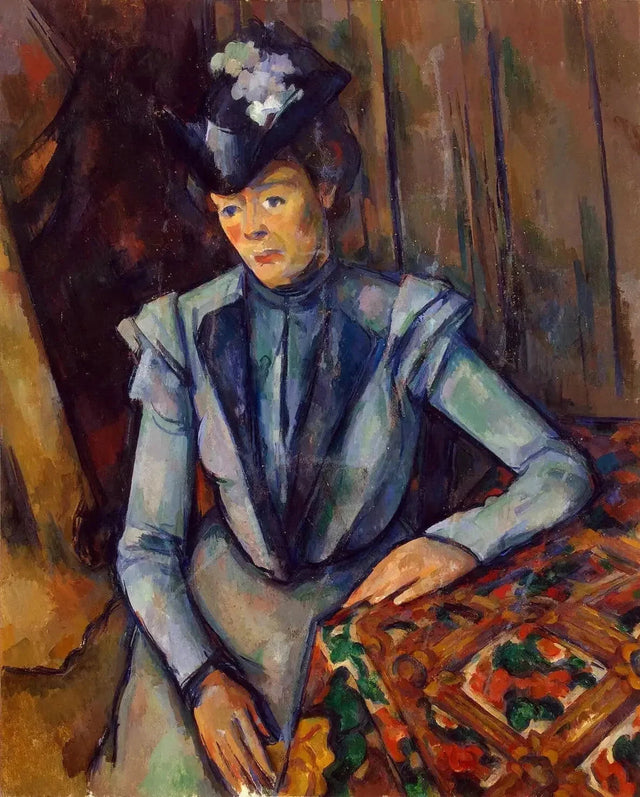 The Lady in Blue, circa 1900-1904--- Paul Cézanne