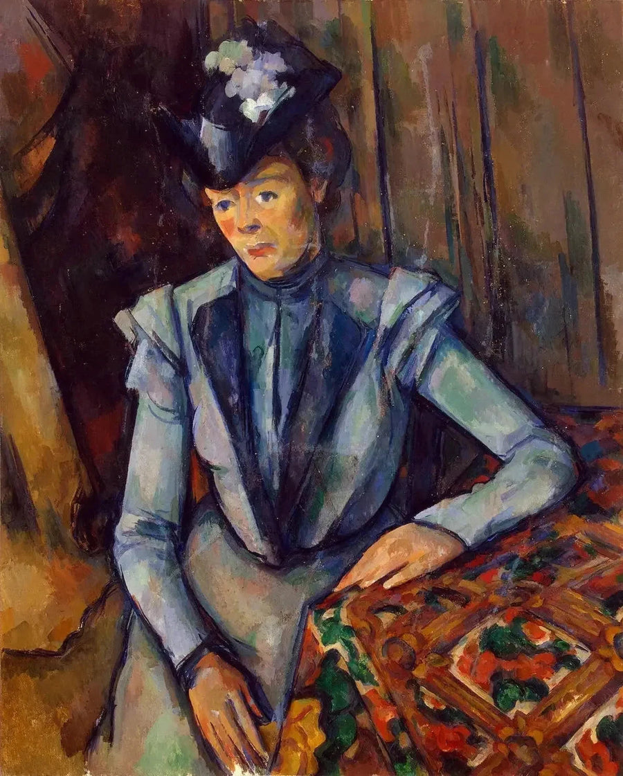 The Lady in Blue - Paul Cézanne