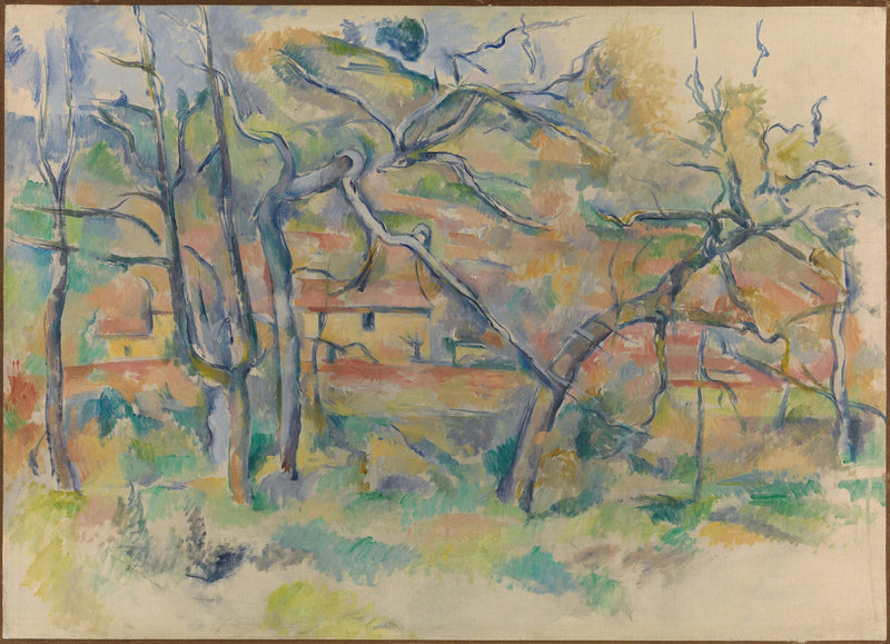La Bastide La Durane in the Valcros Plain I - Paul Cézanne