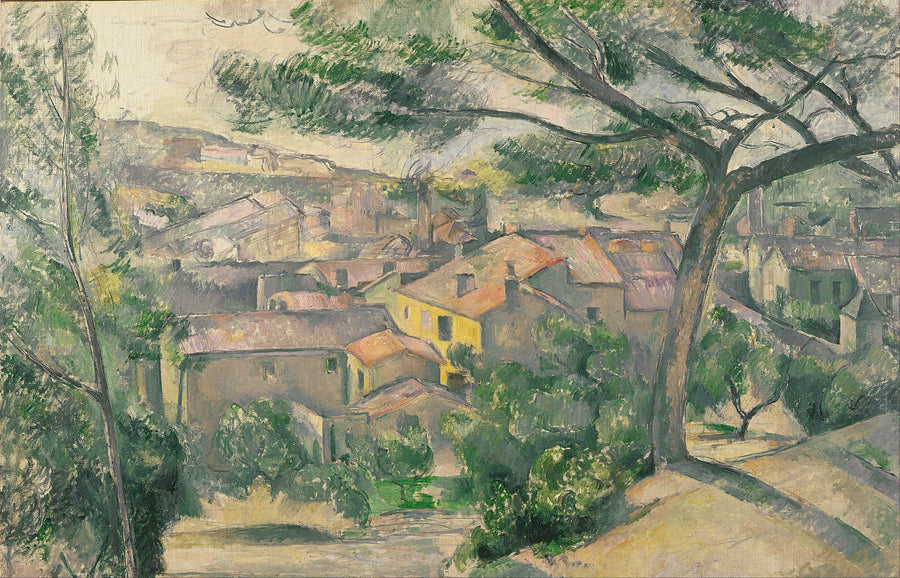 L'Estaque in the morning, seen backlit - Paul Cézanne