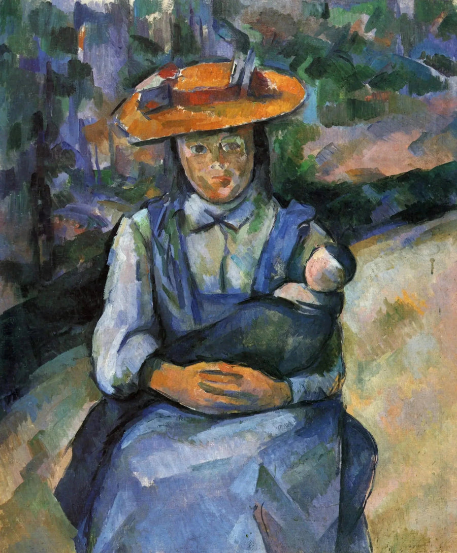 Little Girl with a Doll - Paul Cézanne