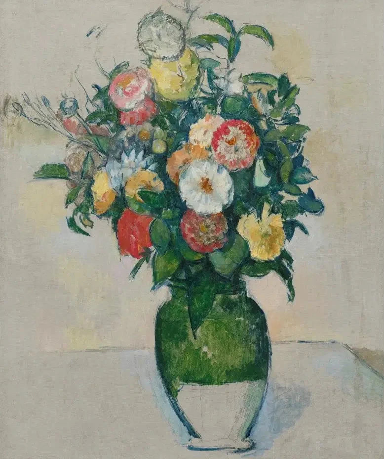 Flowers in an Olive Pot - Paul Cézanne