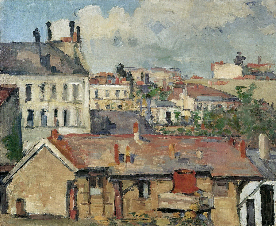 Group of Houses – The Roofs - Paul Cézanne