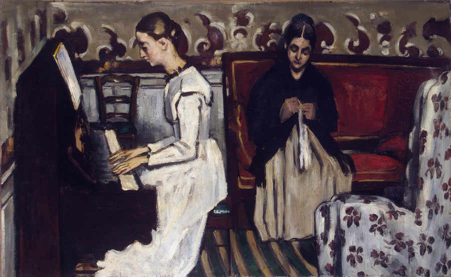 Young Girl at the Piano - Paul Cézanne