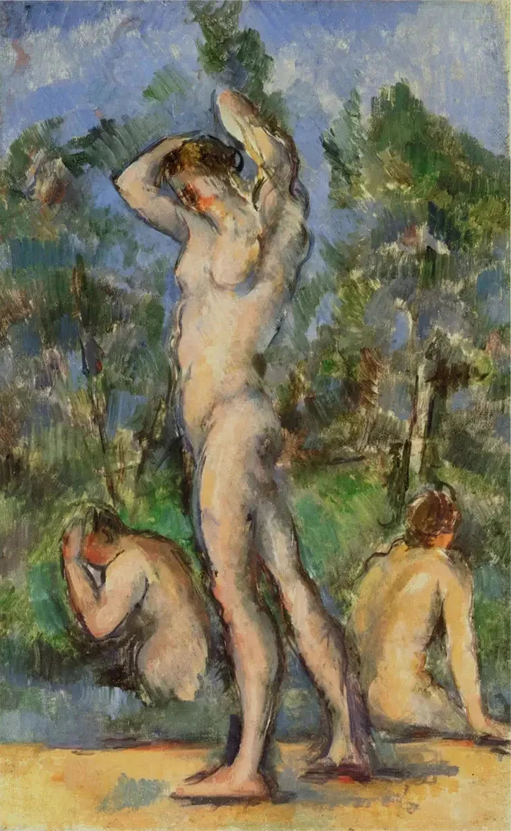 Le Bain 1880 1882 Paul Cézanne Staatsgalerie Stuttgart FWN 931 – reproduction peinture à l’huile sur toile