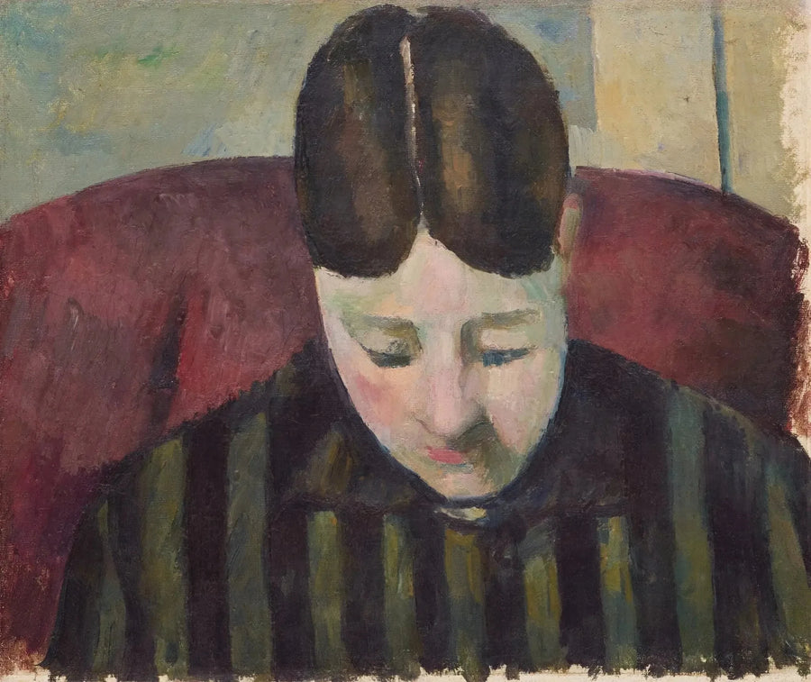 Portrait of Madame Cézanne - Paul Cézanne