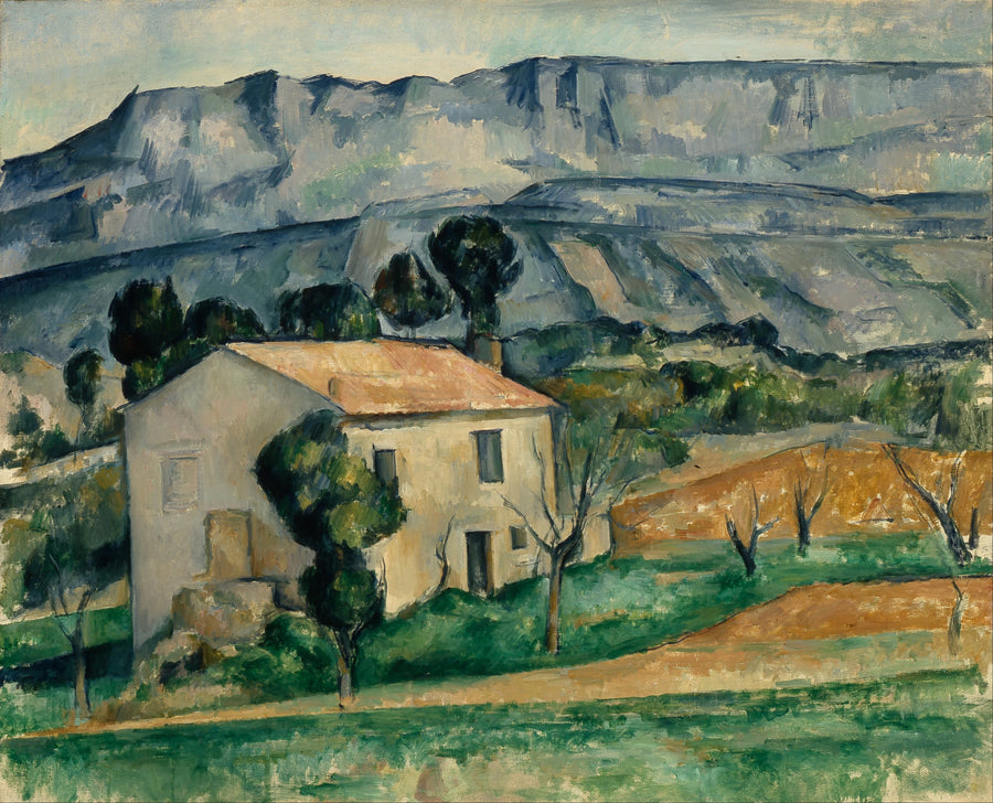 House in front of Sainte-Victoire near Gardanne - Paul Cézanne