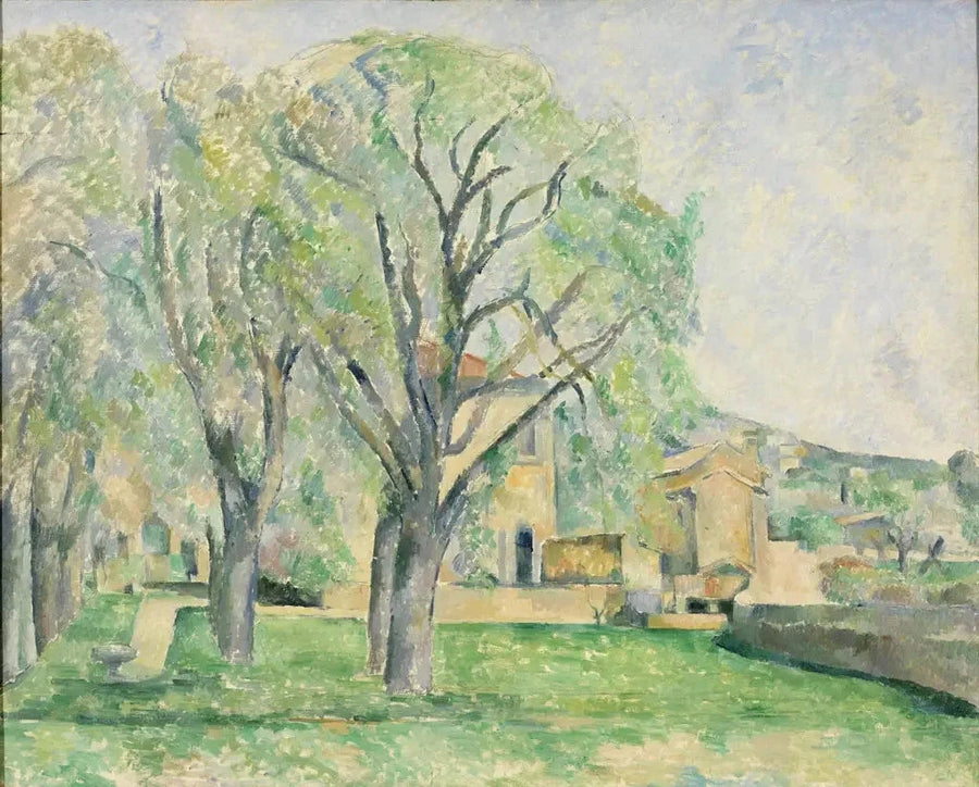 Chestnut Trees and Farm at Jas de Bouffan - Paul Cézanne