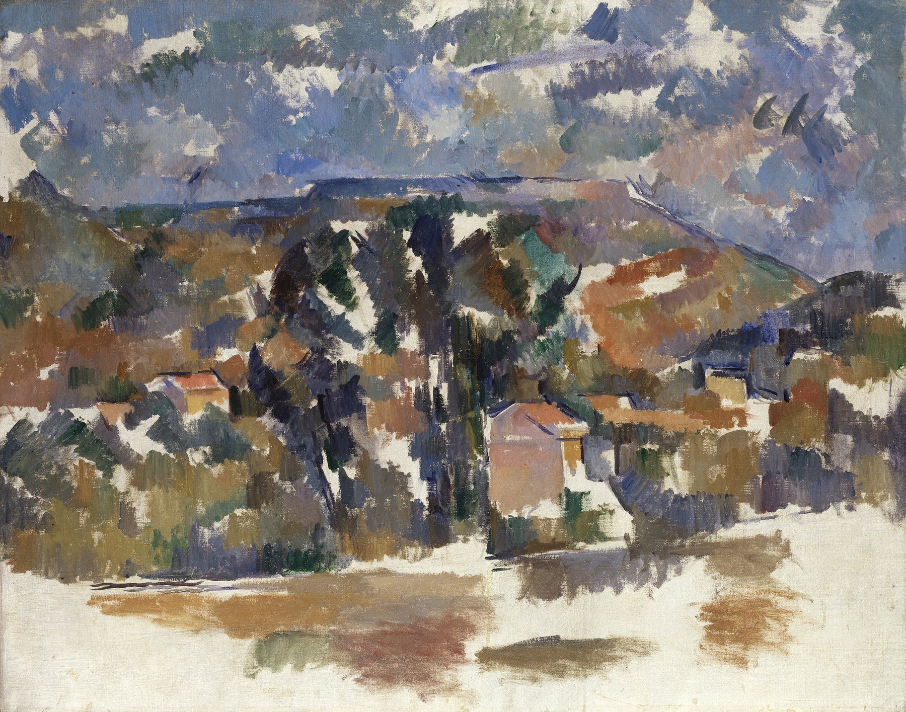 Le Mont de Cengle 1904 1906 Paul Cézanne Fondation Bührle BU 0013 – reproduction peinture à l’huile sur toile