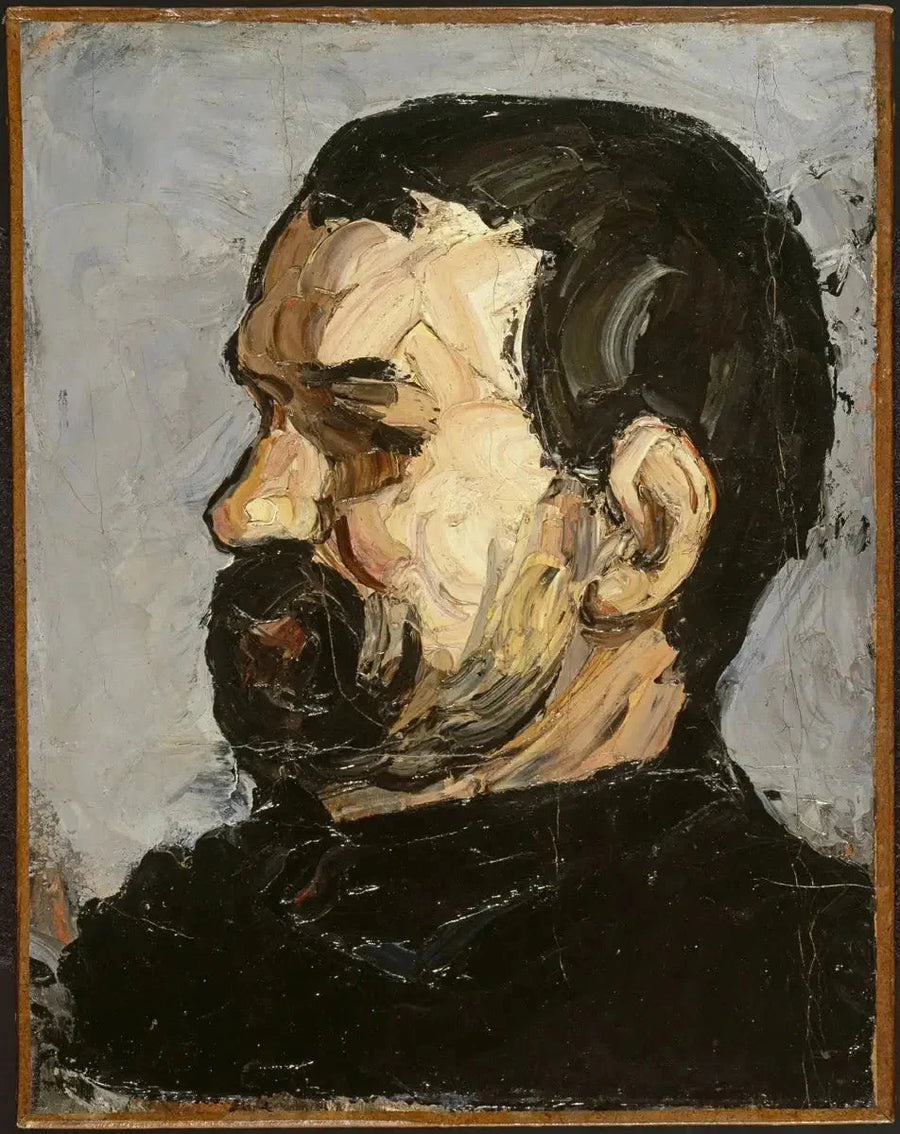 Uncle Dominique in profile - Paul Cézanne