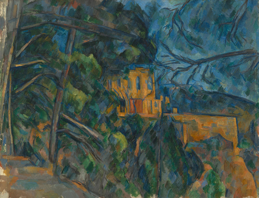 Black Castle Behind the Trees - Paul Cézanne