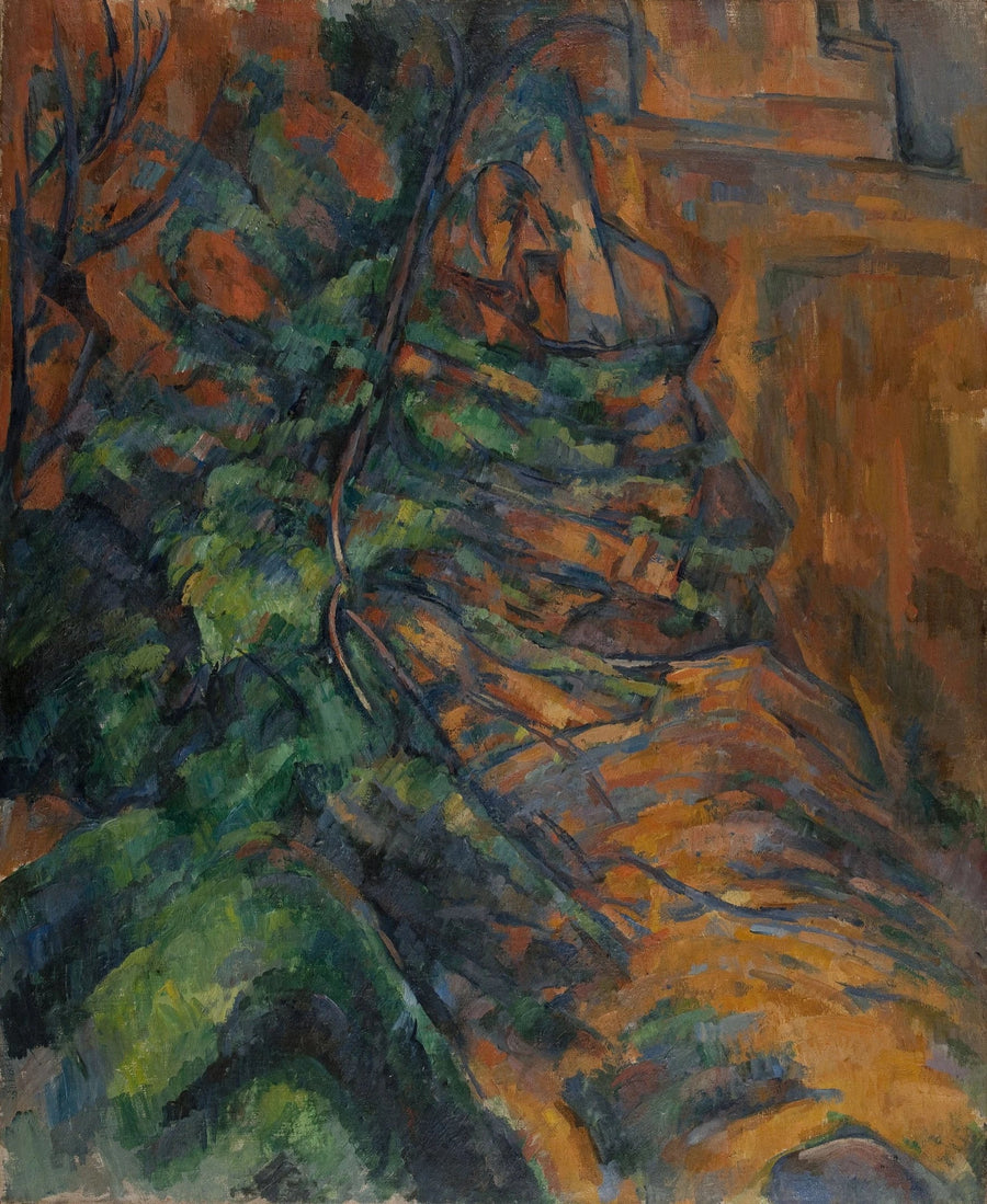 Rocks and Branches at Bibémus - Paul Cézanne