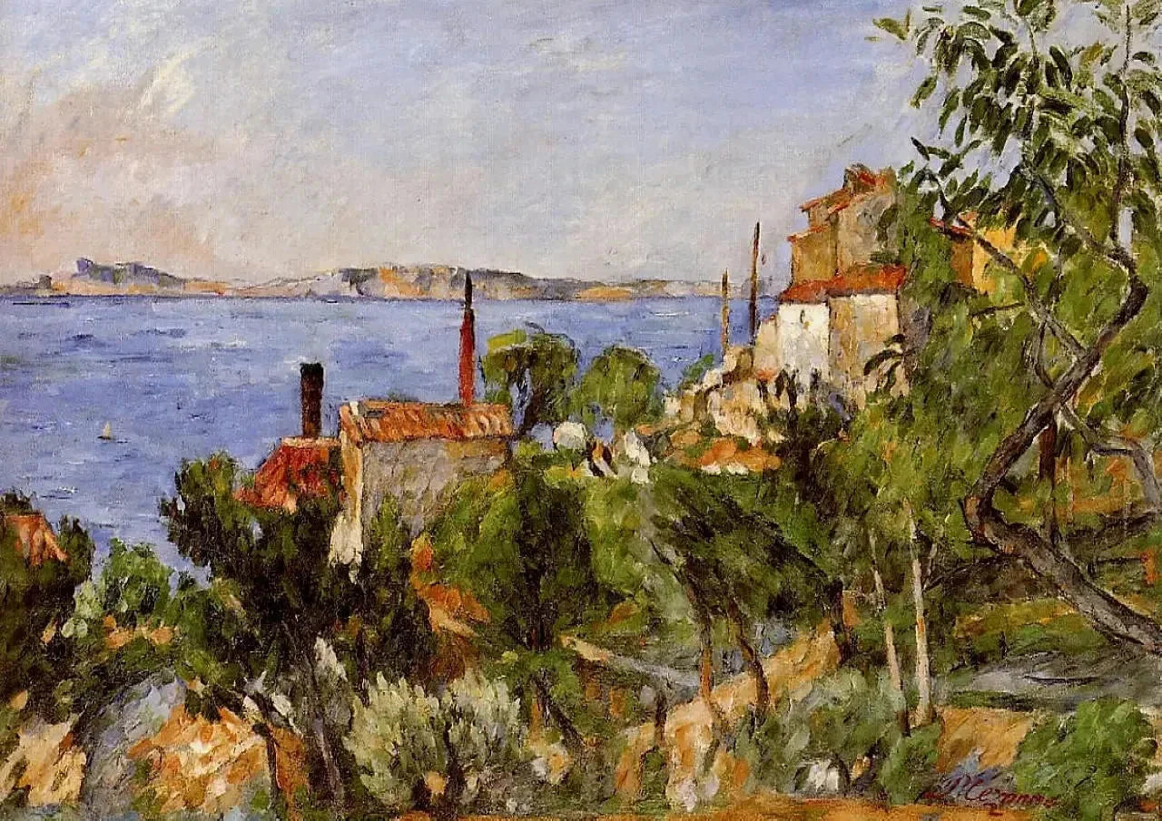 La Mer à L’Estaque, 1876, Paul Cézanne – reproduction peinture à l’huile