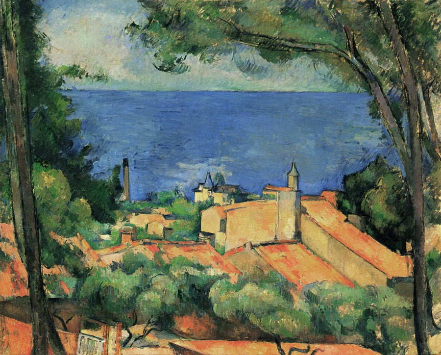 L'Estaque with Red Roofs - Paul Cézanne