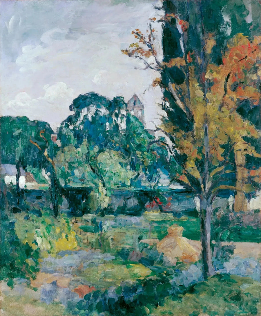 Landscape with Steeple - Paul Cézanne