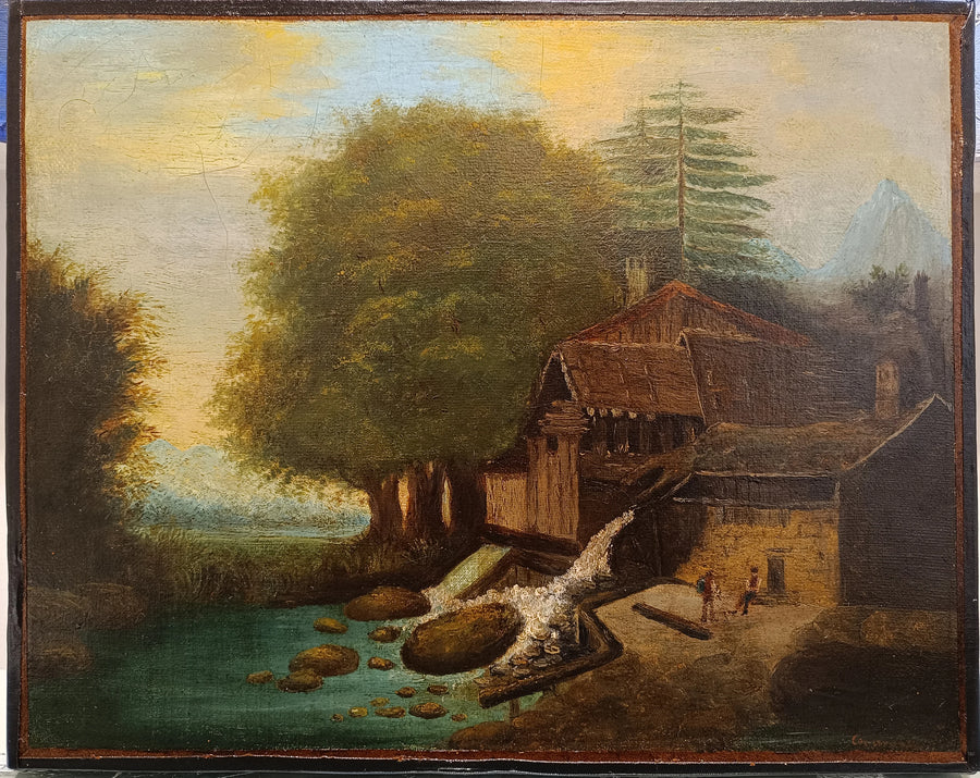 Landscape with Mill - Paul Cézanne