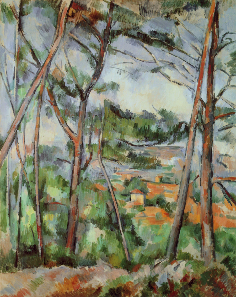 Landscape around Aix (the Arc plain) - Paul Cézanne