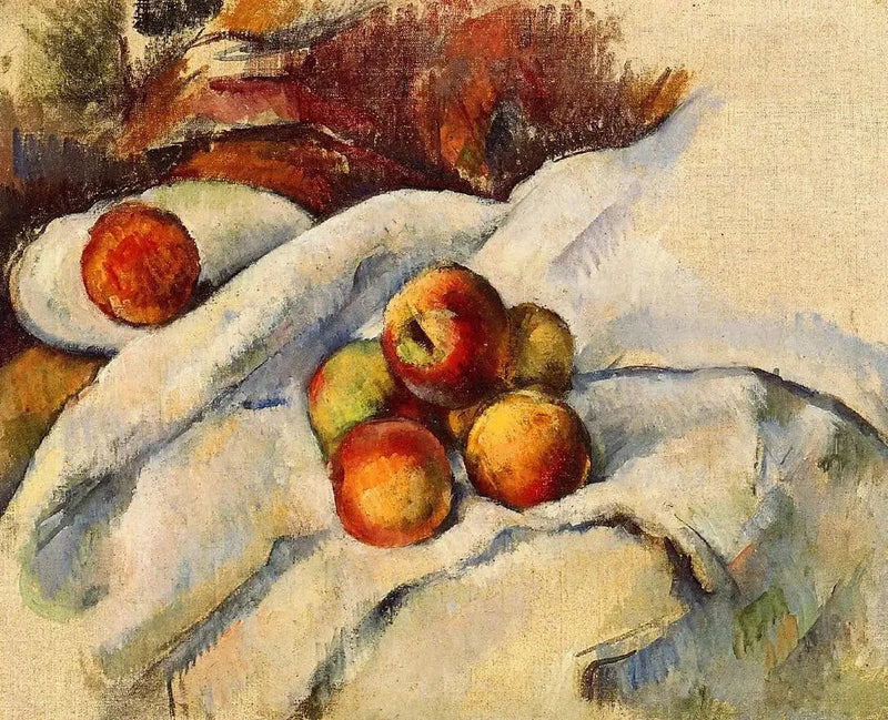 Apples on a Cloth - Paul Cézanne