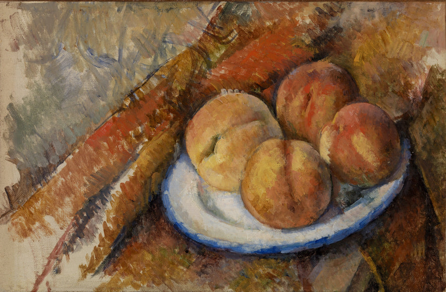 Four peaches on a plate - Paul Cézanne