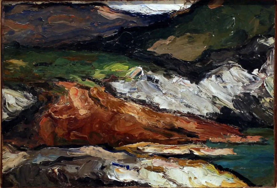 Rocks by the Sea (l'Estaque?) - Paul Cézanne