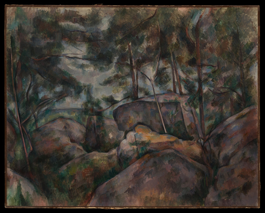Rocks at Fontainebleau - Paul Cézanne